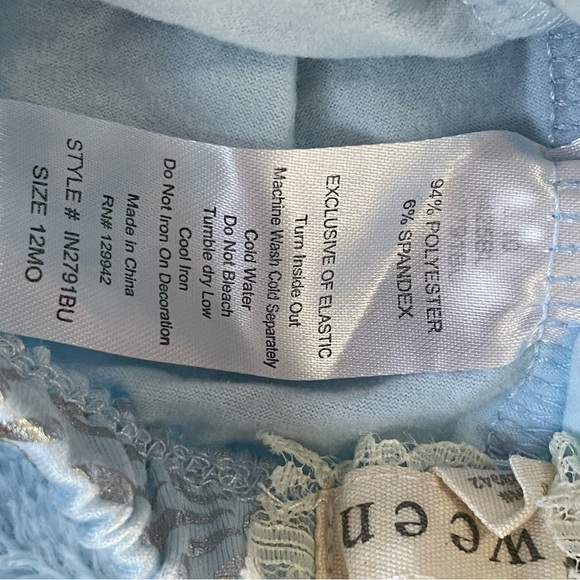 btween Blue Snowflake Top And Leggings Set Size 12m - Picture 7 of 7